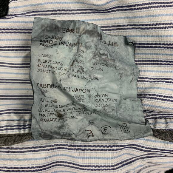 COMME des GARCONS HOMME Size L Black Cotton Blend Sport Coat - Picture 4 of 7